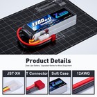 2xzeee 4s Lipo Battery 3300mah 14 8v 100c T Plug For Rc Car Heli Plane Uav Drone