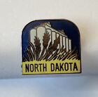 Vintage North Dakota Enamel Lapel Pin - Wheat Grain Fields 