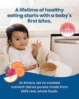 Amara Organic Baby Food - Stage 2 - Sweet Potato Raspberry - Baby Cereal To Mix 