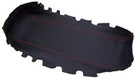For 10-14 Chevy Equinox Faux Leather Armrest Console Cover Black W Red Stitch