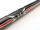 New Viper Pro Series 58  19oz Pool Cue Stick Red  Black   White In Q-vault Case