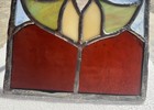 Vtg Handmade Leaded Stained Glass Wall Decorative Window Art