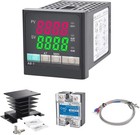 Pid Temperature Controller Kit  Voltage Ac 100 240v Comes With Ssr 40da Solid   