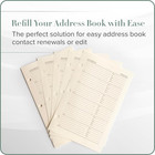 Address Book Refill Replacement Pages - 3 Ring 5 5 X 8 Size  15 Sheets  30 Pages