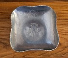 Vtg Buenilum Hand Wrought Hammered Aluminum Dish Bowl Decorative Tulip 7 5x7 5x2