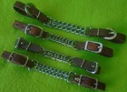 Lot  4  Quality Harness Leather Curb Chains For Western Bit 2 Unused 1 Biothane