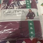 Nautica Women s 2 Piece Silky Stretch Fleece Pajama Sleepwear Set  Xl
