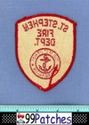 St Stephen  old Vintage  Nb Canada Fire Rescue Patch Ship Anchor Cheesecloth 7f