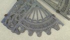 Antique Large Pair Cast Iron Architectural Victorian  Corbels Urns Flowers