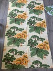 2 Pcs Vintage Curtains -  Fabric Cutters Barkcloth Hawaiian Floral - See Photos