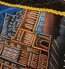 Vtg Chateau Frontenac Quebec Canada Throw Pillowcase Souvenir Velveteen Glitter