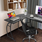 L-shape 58 1in Corner Computer Desk Home Office Pc Laptop Table Multipurpose Gam
