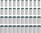 40pcs Slip On Pool Cue Tips Replacement Billiard Cue Tips 4 Sizes Slip-on Cue Ti