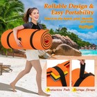 3-layer Tear-proof Water Mat Floating Pad Island Sea Sports Fun Relax Orange