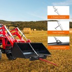 39  Heavy Duty Hay Spear Bale Spear Attachment Quick Attach For Bucket Tractors