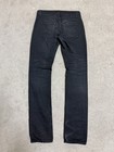 Saint Laurent Men s Black Slim Fit Straight Denim Jeans Button Closure