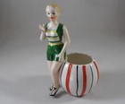 Relpo Ceramic Bathing Beauty Pinup Girl Woman Planter Vase Made In Japan