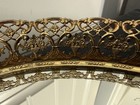 Vintage Large Gold Plated Vanity Mirror Tray