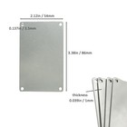 Staymax Metal Engraving Blank Stamping Blanks Stainless Steel Blank 4 Holes 3 3