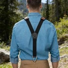 Heavy Duty Men s Suspenders 1 5  Wide X Back Adjustable Elastic Trouser Braces