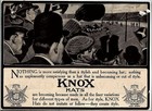 C1908 Knox Hats Football Game New York Print Vintage Advertisement 37-133