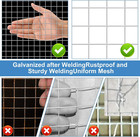 19 Gauge Hardware Cloth  1 2 Inch Chicken Wire Fence  Galvanized Welded Cage Wir
