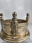 Godinger Silverplate Nutcracker Soldier Wine Champagne Coaster Holder