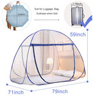 Portable Pop-up Mosquito Net Tent For Bed Baby Adults Trip  L79 X W71 X H59 Inch