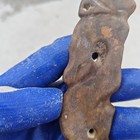 11 Cm China Jade Human Head Amulet Tribe Ritual Vessels Collection Ornament