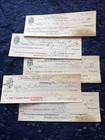 10 Antique Cancelled Checks Edinburgh Va Milling Co 1910-1920 Farmers Bank Lot