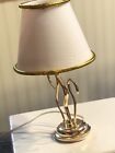 Dollhouse Miniature Brass Table Lamp Electric Plug In Contemporary Artistic