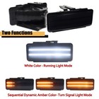 Smoke Switchback Led Front Drl Signal Lamp For 94-97 Chevy S10 Blazer Gmc Sonoma