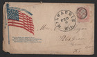 Us 1866 Post-civil War Patriotic Cover   3page Letter Nea Milwaukee Fancy Cancel