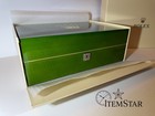 Green Wooden 10-slot Luxury Watch Display Case With Outer Storage Box