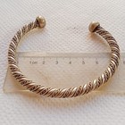 Ancient Sterling Native Twisted Rope Bracelets Silver Bangle