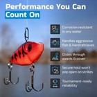 Harmony Fishing Stealth Clips  25 Pack   black Stainless  Quick Snaps For Lures
