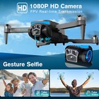 2024 New Rc Drone With 4k Hd Dual Camera Wifi Fpv Foldable Quadcopter  3 Battery
