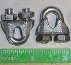 Vinyl Coated Steel Aircraft Cable Wire 1 8  Vc 3 16  7x19 Black W  Cable Clamps
