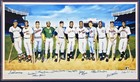 500 Home Run Club Signed Framed 22x38 Lithograph 11 Sigs  483 1000 Psa dna