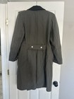 Nva East German Military Wool Greatcoat Overcoat Gray Db Epaulets K 44