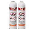 R   290  2  Large 14 Oz  Cans  Fluorofusion  Refrigerant Grade Pv14 Taper   Hose
