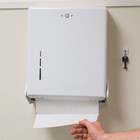 C-fold Paper Towel Dispenser In White