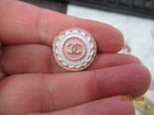 Chanel 5 Button  Pink  Gold Tone   Metal Cc Logo 20mm     Lot 5