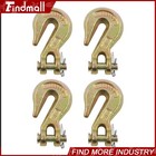 Findmall 4 Pack 3 8  Chain Hooks G70 6600 Lbs Capacity Clevis Grab Hooks