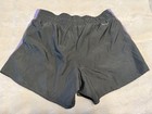 Nike Dri-fit Women   s Running Shorts Black purple Colorblock Drawstring Lined