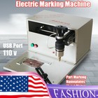 Electric Marking Machine Desktop Dot Peen Nameplate Tags Label Marking Engraver