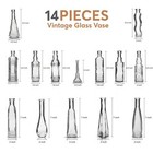 Small Vintage Glass Bottles With Corks  Mini Vases  Decorative Glass Bottle     