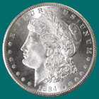 1884 O Morgan Silver Dollar- Cleaned