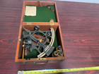 Antique U s  Navy Sextant Nautical Instruments Wilfred O White s W  Box