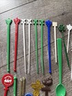 Lot Of 59 Vintage Cocktail Swizzle Sticks And Cocktail Picks Hotel Themed